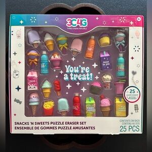 Snack N Sweets Puzzle Eraser Set